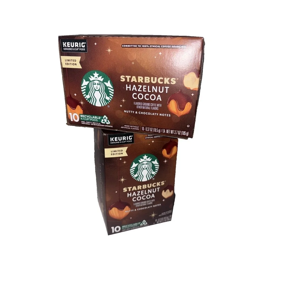 Starbucks Hazelnut Cocoa Flavored Italian Roast Keurig K-Cup Coffee Pods - 10 Ct